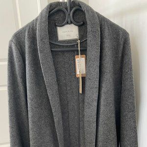 Monk & Lou Medium WoolBlend Grey Coat